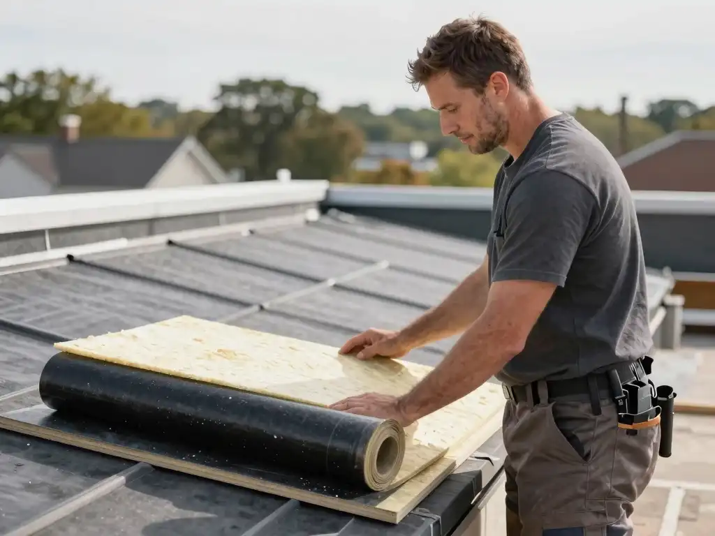 Professional flat roofing materials used in Suffolk County New York